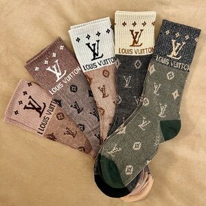 L V Men's Signature Crew Socks